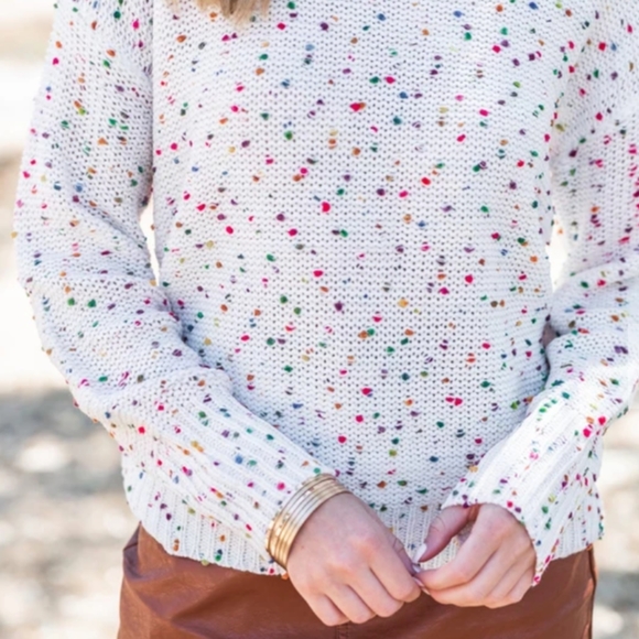 New Fun Confetti Birthday Crewneck Sweater - Picture 7 of 8